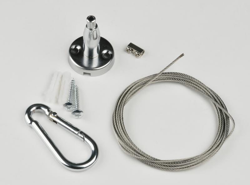 Крепление для подвесного светильника UFL-H03 SILVER 200 POLYBAG 200мм универс. Uniel UL-00004442