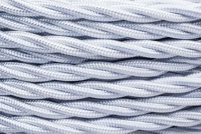 Кабель ретро коаксиальный глянец бел. (уп.20м) Bironi B1-426-071-20