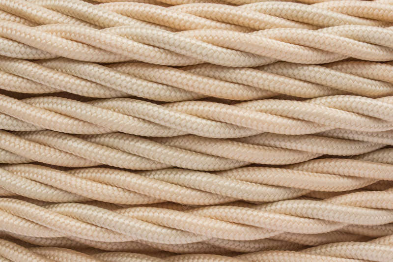 Кабель ретро коаксиальный матов. зол./песочн. (уп.20м) Bironi B1-426-719-20