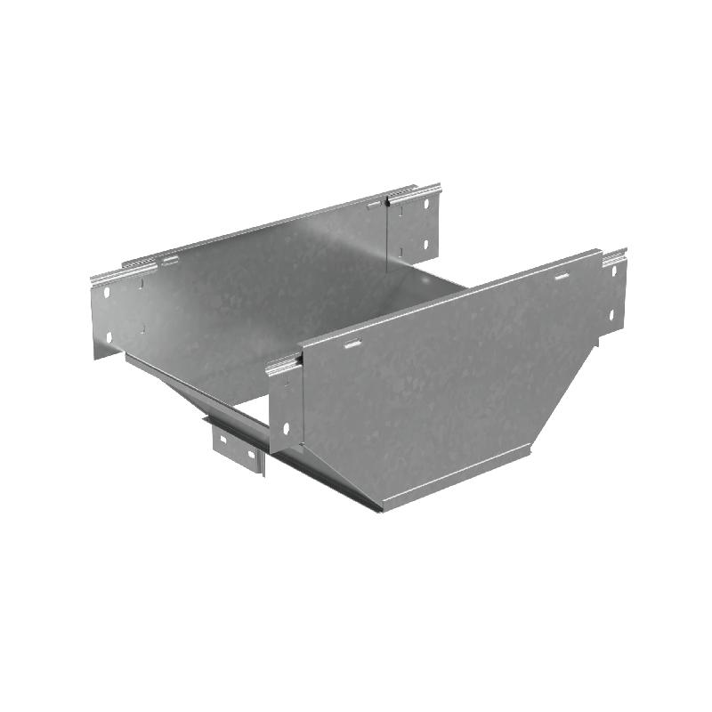 Ответвитель-переходник Т-образ. вертикал. с разворотом трассы на 90град. 80х500-150 сталь 1мм "ПЛЮС" (нижняя часть меньше исходной) TDPSplus90-80-500-150 КМ PL4097