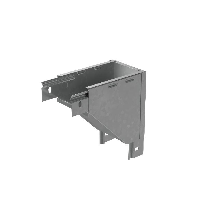 Угол для лотка вертикальный внешний с разворотом трассы на 180град. 500х50 сталь 1мм "ПЛЮС" VLTDplus90-50-500 КМ PL3711