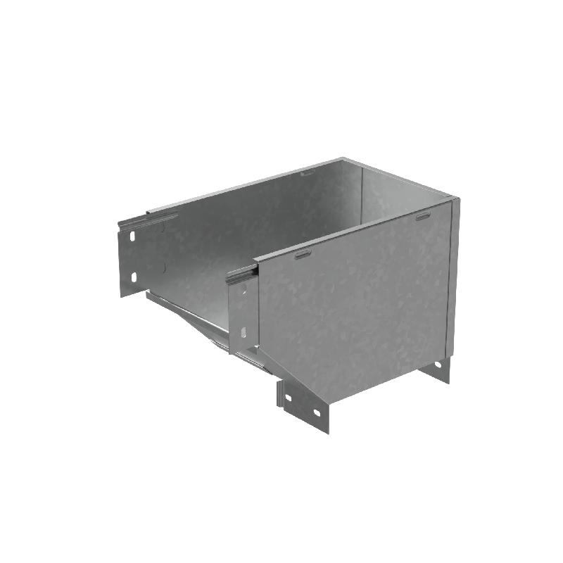 Угол для лотка вертикальный внешний правый с разворотом трассы на 90град. 600х80 сталь 1мм "ПЛЮС" VLPDplus90-80-600-R КМ PL3744