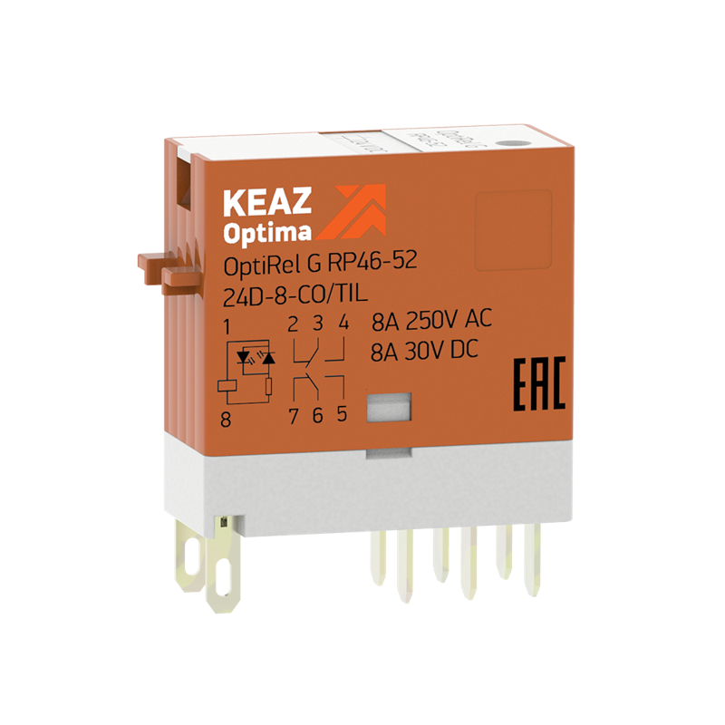 Реле промежуточное OptiRel G RP46-52-110D-8-CO-S/TIL КЭАЗ 281057