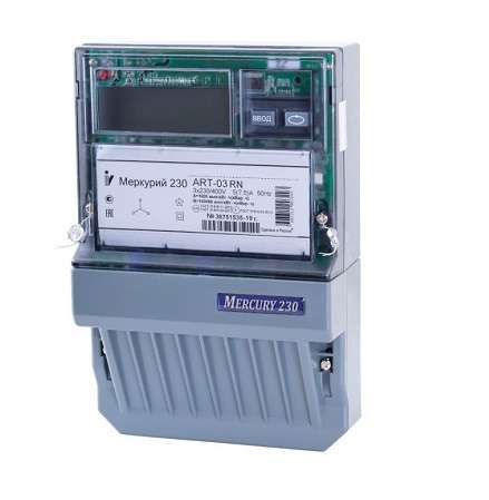 Счетчик Меркурий 230 ART-02 PQRSIN 3ф 10-100А класс точн. 1.0/2.0 многотариф. RS-485 ЖКИ 4 пров. Самарск. вр. Инкотекс М0000051950