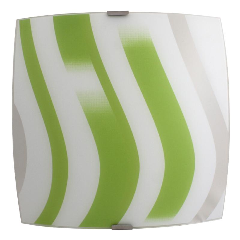 Светильник НПБ 09-60-003 М83 "Колорика Аделайн" 300х300 матов. бел./зел./клипсы штамп метал. (инд. упак.) Элетех 1005209268