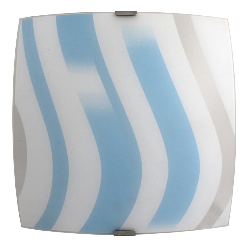 Светильник НПБ 09-60-003 М83 "Колорика Аделайн" 300х300 матов. бел./лазурн./клипсы штамп метал. (инд. упак.) Элетех 1005209269