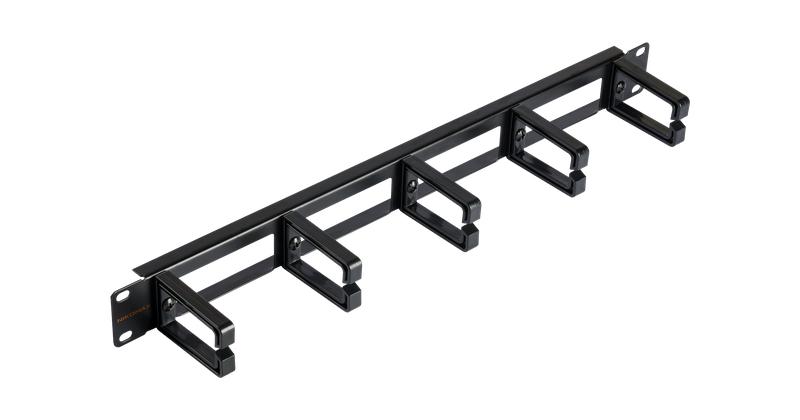 Органайзер кабельный 19дюйм 1U глубина колец 53мм пластиковые кольца с отверстиями в опорной планке черн. (уп.2шт) NIKOMAX NMC-OP530H-1U-BK-2