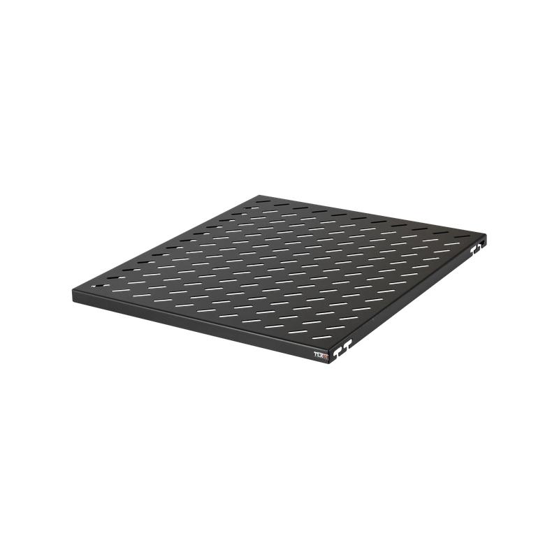 Полка стационарная 482х550мм для шкафа Г=800мм крепеж в компл. черн. NIKOMAX TLK-SHFS-2-550-BK