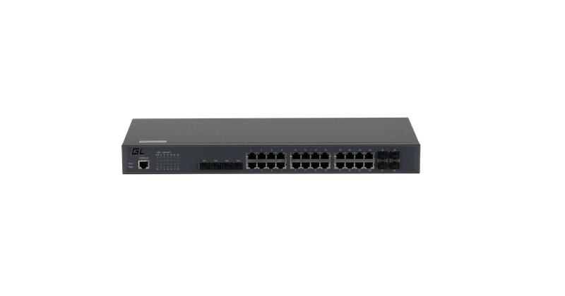 Коммутатор управляемый L2 24 BASE-T 1000Mb/s портов 4 Combo TX/SFP 10/100/1000Mb/s 4 10G SFP+1 Console 1U 19дюйм 220В NIKOMAX GL-SW-G201-28TC