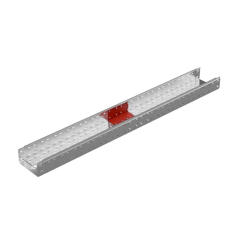 Пластина для лотка соединительная П-образ. усилен. 200х100 сталь 1мм "ПЛЮС" SPUplus100-200 HD КМ PL4780