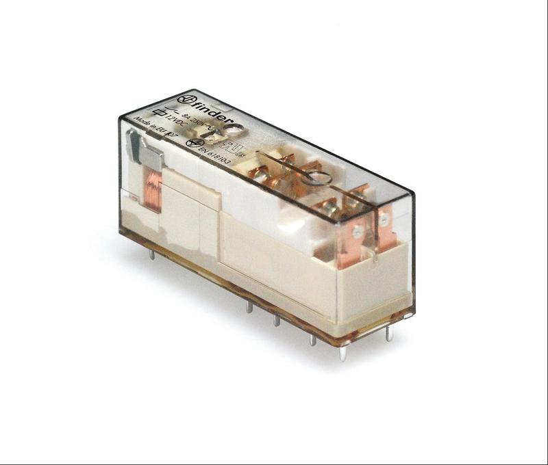 Реле безопасности электромеханич. (реле с принудительным управлением контактами) 2NO + 2NC 12В DC FINDER 501490124220