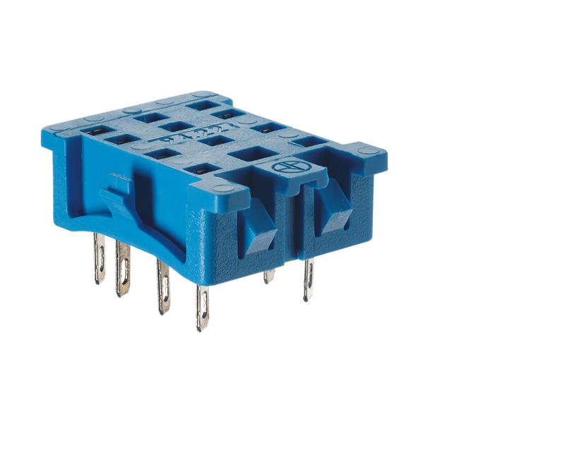 Розетка для монтажа на панель под пайку для реле 55.33 в комплекте металлич. клипса 094.51 FINDER 9423SMA