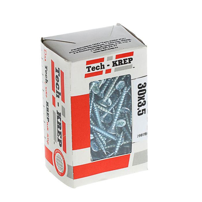 Шуруп универсальный с потайн. головкой 3.5х30 цинк. (коробка) (уп.200шт) Zitar 102171