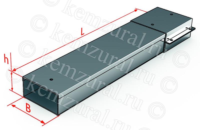 Короб прямой СП 50х50 УТ1.5 (S=1.5мм) КЭМЗ 381 050525 54