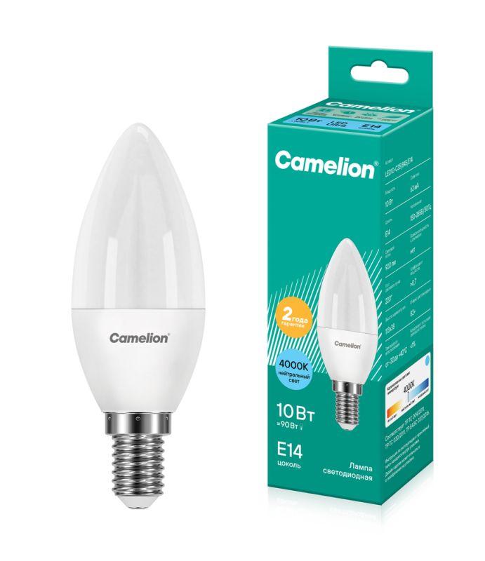 Лампа светодиодная LED10-C35/845/E14 10Вт 220В Camelion 13561