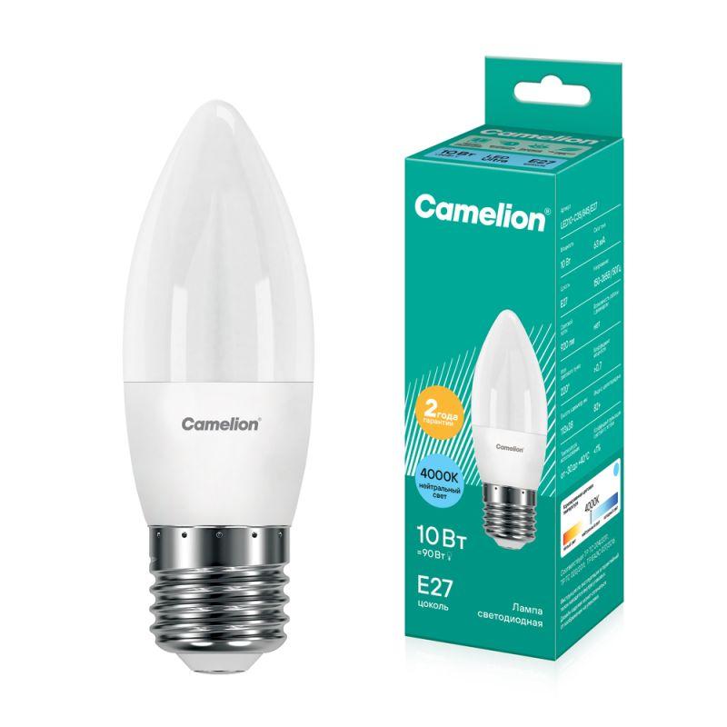 Лампа светодиодная LED10-C35/845/E27 10Вт 220В Camelion 13562