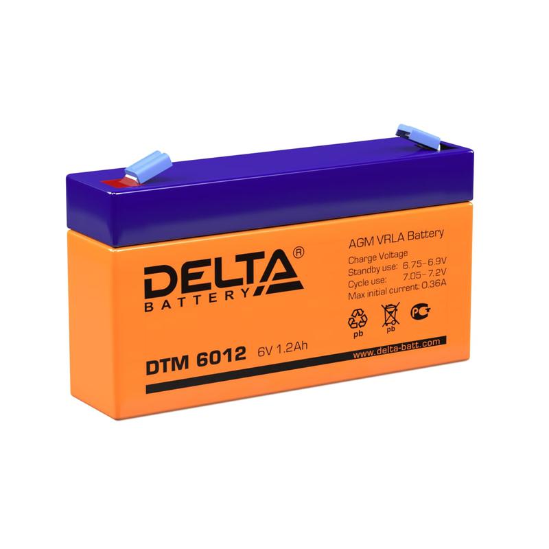 Аккумулятор UPS 6В 1.2А.ч DTM 6012 Delta 4614010050014