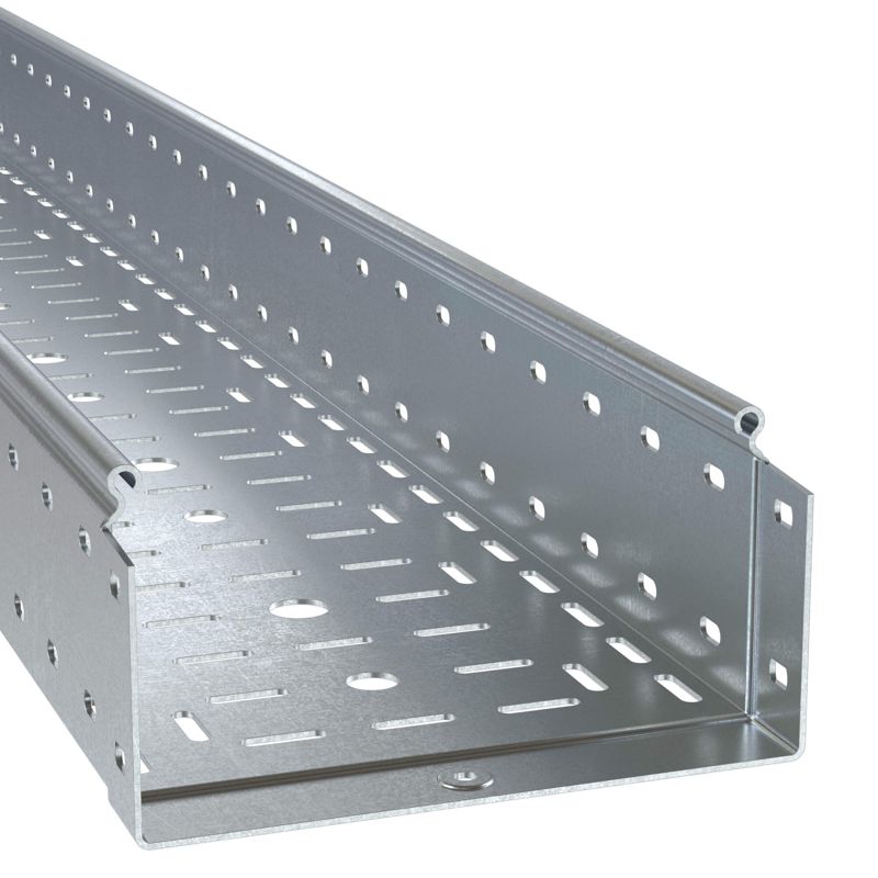 Лоток листовой перфорир. 100х400 L4000 2.0мм цинк-ламель DKC SPH40140ZL