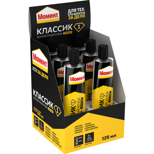 Клей "Момент-1" 125мл шоу-бокс Момент C0036322