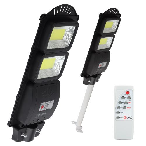 Светильник 40Вт 5000К IP66 750лм консольный на солнечной батарее COB с кронштейном с датчиком движения ПДУ Эра Б0046794