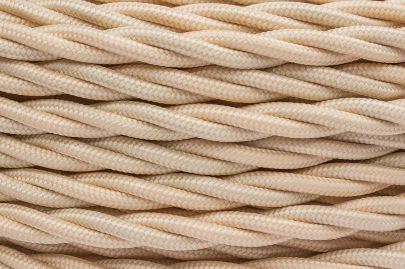 Провод ретро 2х0.75 матов. зол./песочн. (уп.150м) Bironi B1-422-719-150