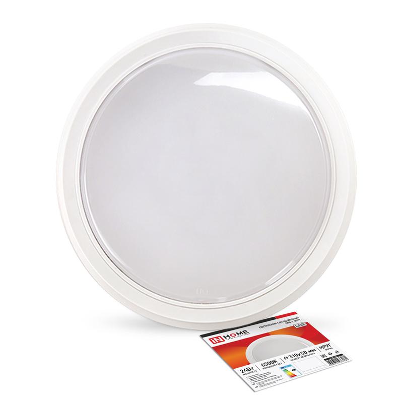 Светильник светодиодный СПБ-2-КРУГ 24Вт 6500К 1700лм 230В 310мм бел. IN HOME 4690612033181