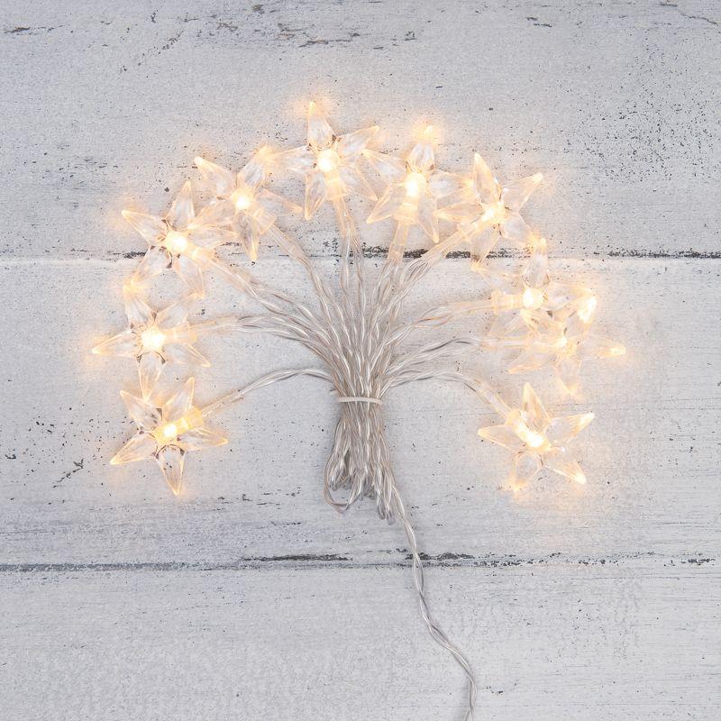 Гирлянда светодиодная "Звездочки" 1.5м 10LED тепл. бел. 0.1Вт IP20 провод ПВХ прозр. элементы питания 2хAA (не в компл.) Neon-Night 303-091