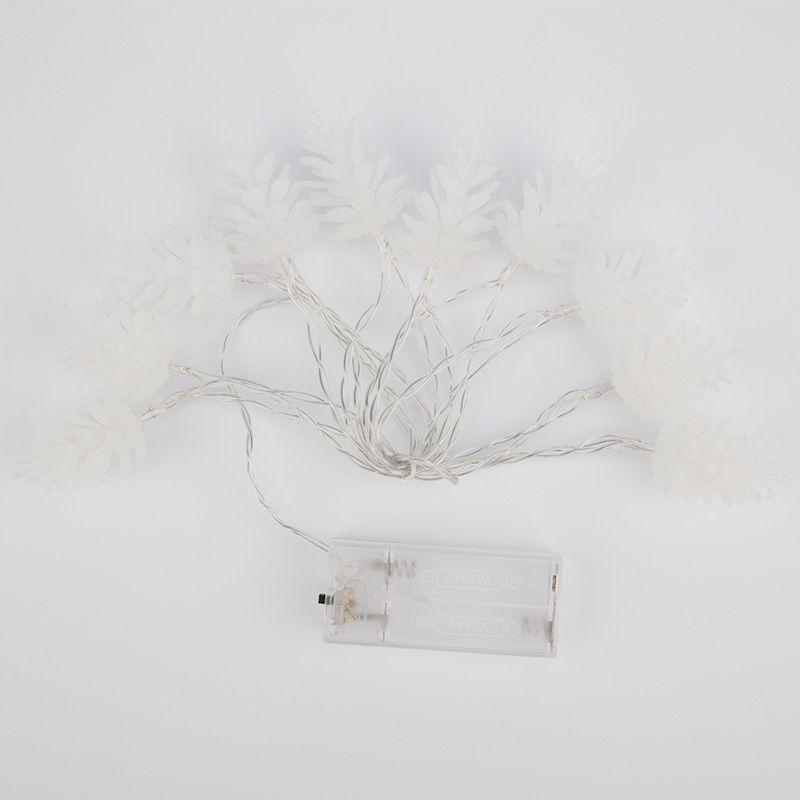 Гирлянда светодиодная "Шишки" 1.5м 10LED тепл. бел. 0.1Вт IP20 провод ПВХ прозр. элементы питания 2хAA (не в компл.) Neon-Night 303-098