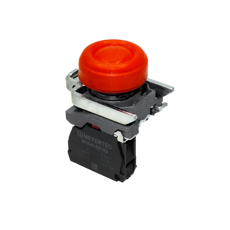 Кнопка в кожухе 1NС IP66 металл MTB4-BP42 красн. ОВЕН 137191