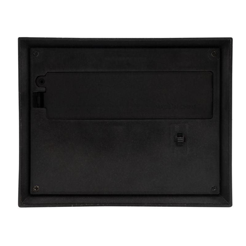 Камин светодиодный "Старинные часы" 14.7х11.7х25см эффект живого огня USB и элементы питания 2хC (не в компл.) черн. Neon-Night 511-020