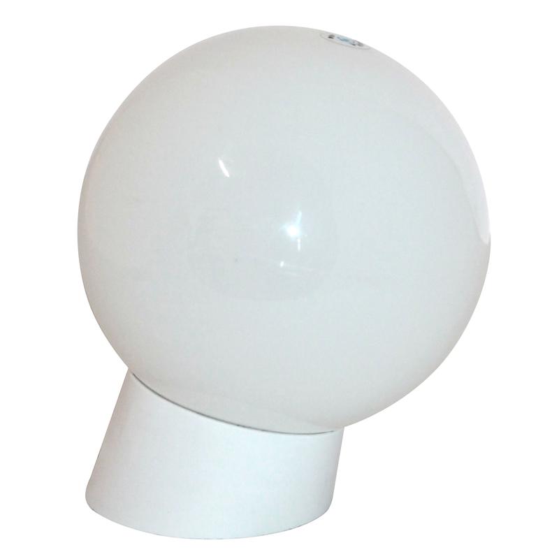 Светильник "Шар" 160 НББ 64-40-211 опал ПММА IP44/корпус наклонный бел. (груп. уп.) Элетех 1030480470