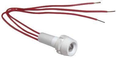 Лампа светодиодная СКЛ-15.1А-КЛП-1-24 выводы гибкие под пайку 24В пост. диаметр посадочного отверстия 8мм УХЛ2.1 красн./зел. прозр. Реле и Автоматика A8021-80109902