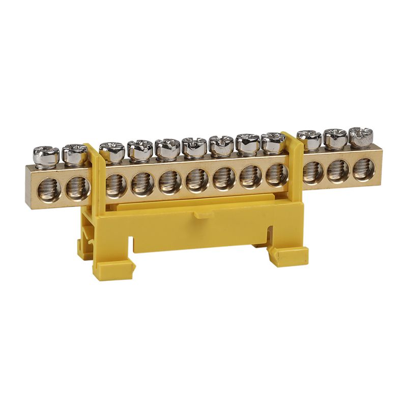 Шина нулевая тип Стойка OptiKit BB-S-PE-DIN-12-6х9 желт. КЭАЗ 277834