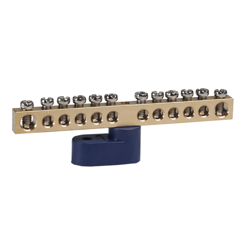 Шина нулевая с одним изолятором OptiKit BB-O-N-S-12-6х9 син. КЭАЗ 277928