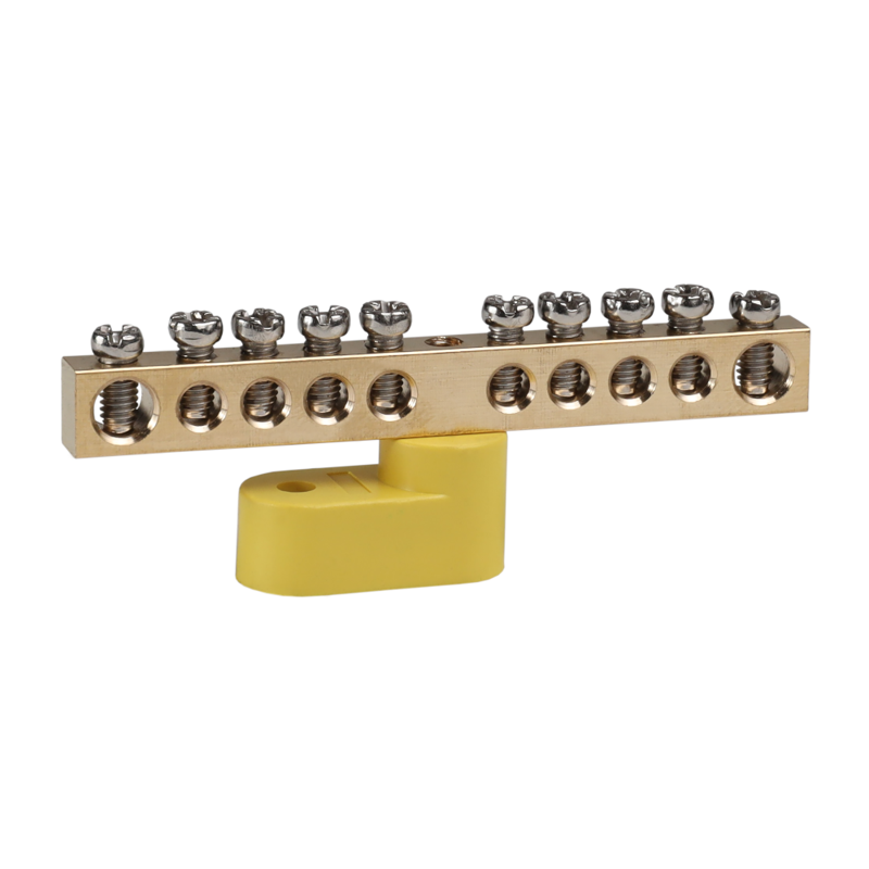 Шина нулевая с одним изолятором OptiKit BB-O-PE-S-10-6х9 желт. КЭАЗ 277925