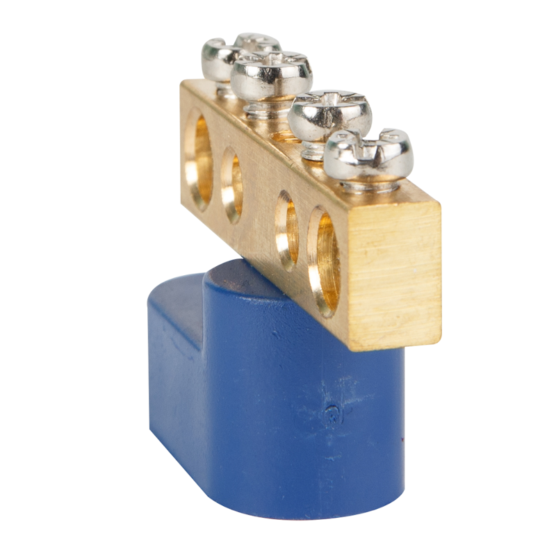 Шина нулевая с одним изолятором OptiKit BB-O-PE-S-4-6х9 желт. КЭАЗ 277941