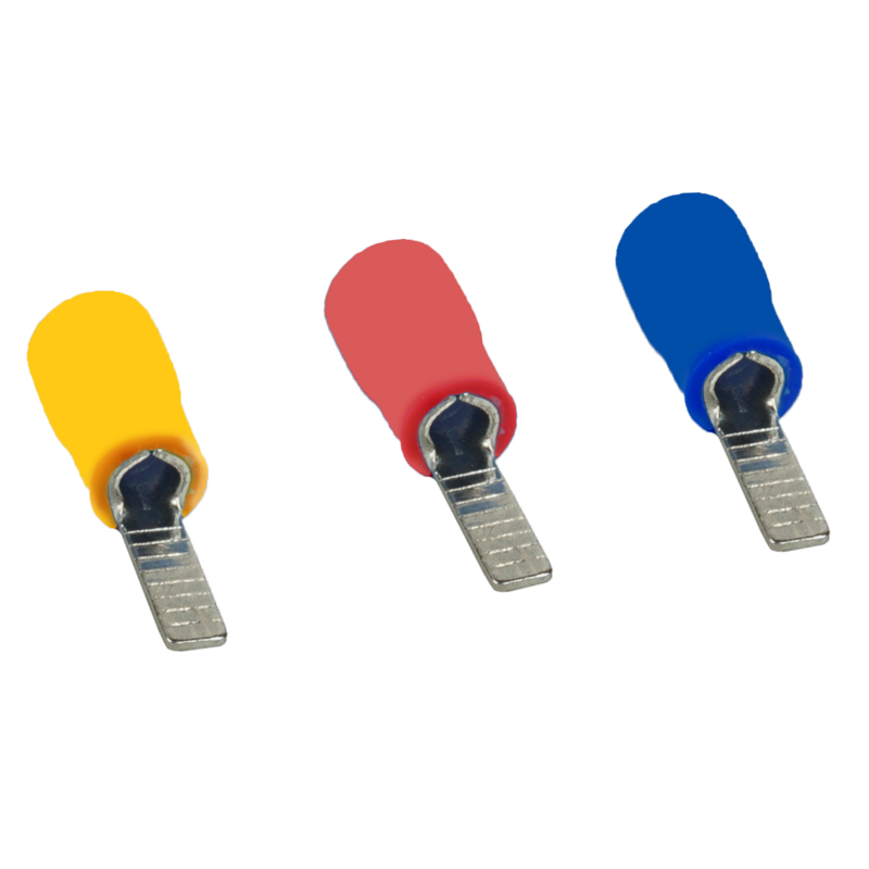 Наконечник штыревой плоский НШпИ OptiKit T-Shp-PVC-4.0-6.0 (уп.100шт) КЭАЗ 278023