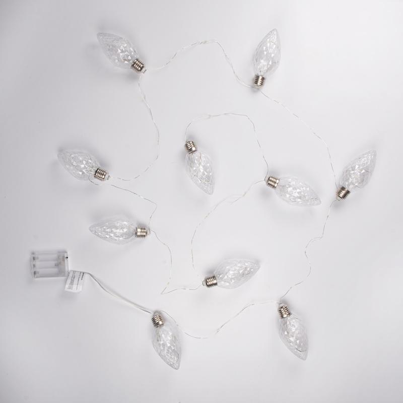 Гирлянда светодиодная "Ягоды" LDM50WW-BO-BS 1.5м 50LED тепл. бел. 0.6Вт IP20 элементы питания 3хAA SHLights 4690601047441