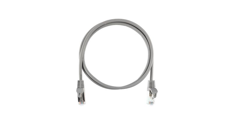 Шнур коммутационный кат.5E (класс D) F/UTP 4 пары 26 AWG (7х150мм) кат.5E 2хRJ45 (8P8C) T568B LSZH нг(А)-HFLTx 0.3м сер. NIKOMAX NMC-PC4SD55B-ES-003-C-GY