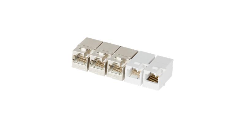 Соединитель Keystone кат.5E (класс D) 100МГц RJ45-RJ45 (8P8C) полный экран для системы мониторинга гарантия: 5 лет расширен. / 25 лет системн. металлик NIKOMAX NMC-KJSD55C-LS-MT
