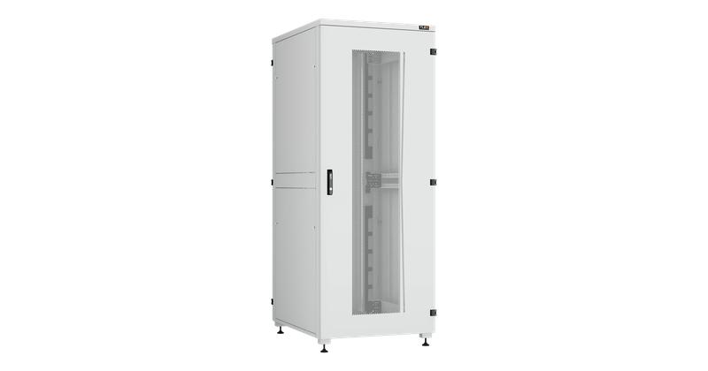 Шкаф напольный Lite II 19дюйм 42U 800х2042х1000мм перфорир. передн. и задн. двери с ручкой и замком боков. двухуровневые цельнометал. панели оснащены замками разобран. RAL 7035 сер. NIKOMAX TFI-428010-PHPH-R-GY