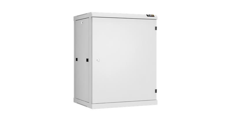 Шкаф настенный разборный 19дюйм 15U метал. дверь Ш600хВ770хГ450мм 2 пары монтажных направляющих сер. NIKOMAX TWC-156045-R-M-GY