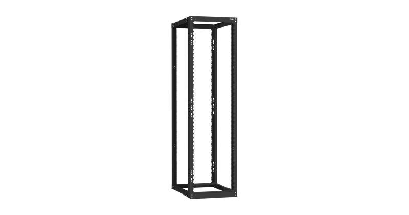 Стойка монтажная двухрамная раздвижная 19дюйм 42U Ш550хВ1995хГ(600-1000)мм шаг регулировки 50мм в разобран. виде черн. RAL 9005 NIKOMAX TRK-425510-R-BK