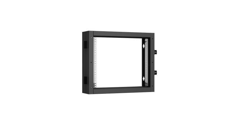 Секция пристенная поворотная 19дюйм 9U Ш600хВ503хГ156мм 1 пары L-образ. монтажных направляющих черн. RAL 9005. NIKOMAX TWC-096015-BS-BK