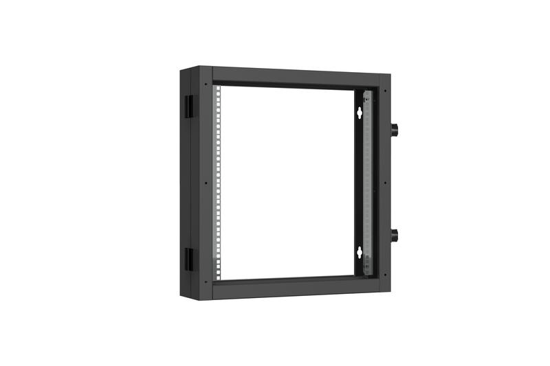 Секция пристенная поворотная 19дюйм 12U Ш600хВ636хГ156мм 1 пары L-образ. монтажных направляющих черн. RAL 9005. NIKOMAX TWC-126015-BS-BK