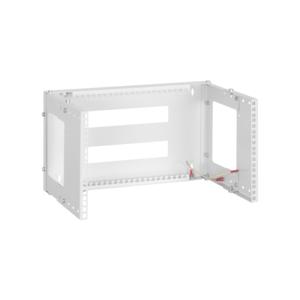 Рама настенная регулируемая монтажная 19дюйм 6U Ш505хВ277мм глубина 233-350мм RAL 7035 сер. NIKOMAX TRW-065035-GY