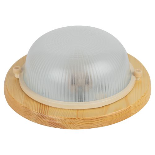 Светильник "Кантри" НБО 03-60-011 max 60Вт E27 IP54 D220 круг дерево/стекло орех ЭРА Б0048413