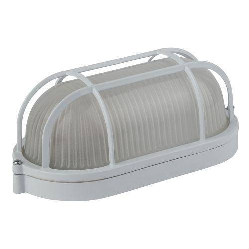 Светильник "Акватермо" НБП 04-60-002 max 60Вт E27 IP54 212х105 овал алюм./стекло решетка бел. Эра Б0048425