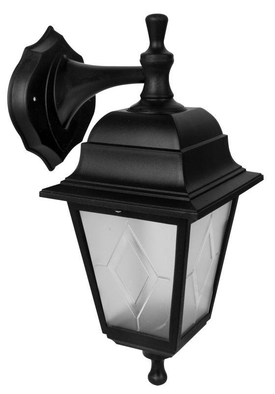 Светильник садово-парковый PP4201/02 C02 НБУ 04-60-001 У1 "Леда" 4-гран. пласт. +пласт. черн. Camelion 13830