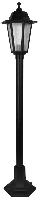 Светильник столб садово-парковый PP6101 C02 НТУ 06-60-002 У1 "Оскар 3" 1м 6-гран. пласт. +пласт. черн. Camelion 13854